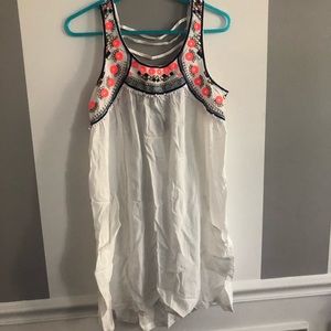 greek style embroidered dress